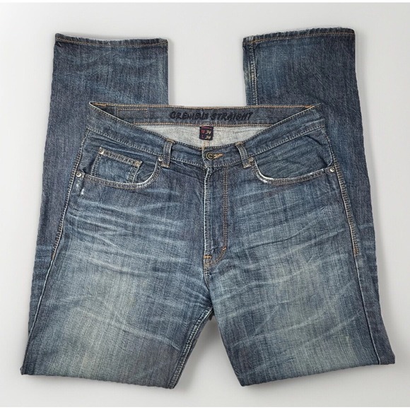 Daniel Cremieux Other - Cremieux Premium Straight Men's 34X 34 Blue Jeans Whiskers Cotton Denim Street